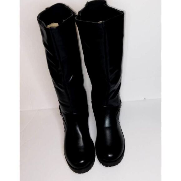 Olivia Miller Designer Womens NEW Black Riding Boots - sz. 6 - Picture 2 of 4